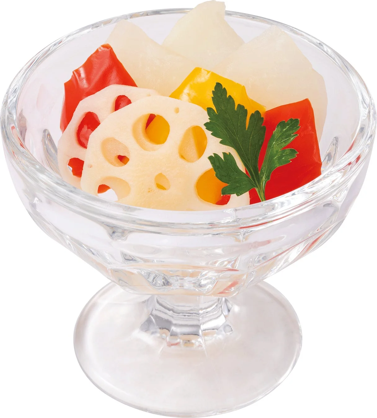 大根やパプリカ、レンコンを酢漬けにした爽やかなピクルス