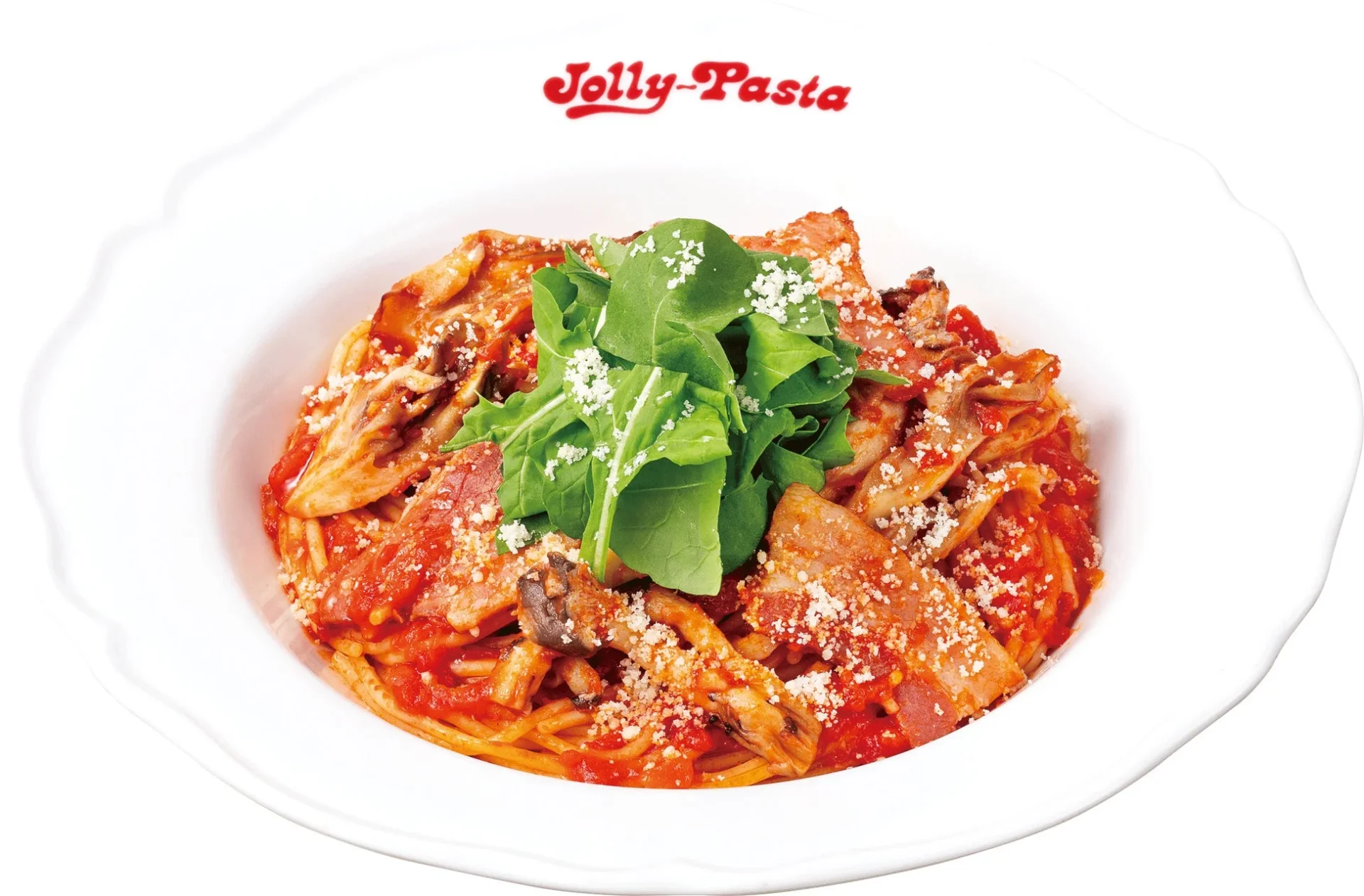 舞茸やヒラタケ、燻製ベーコンをたっぷり使った木こり風パスタ