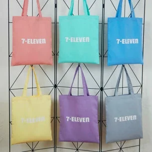 セブン-イレブンロゴ入りくすみカラートートバッグ6種