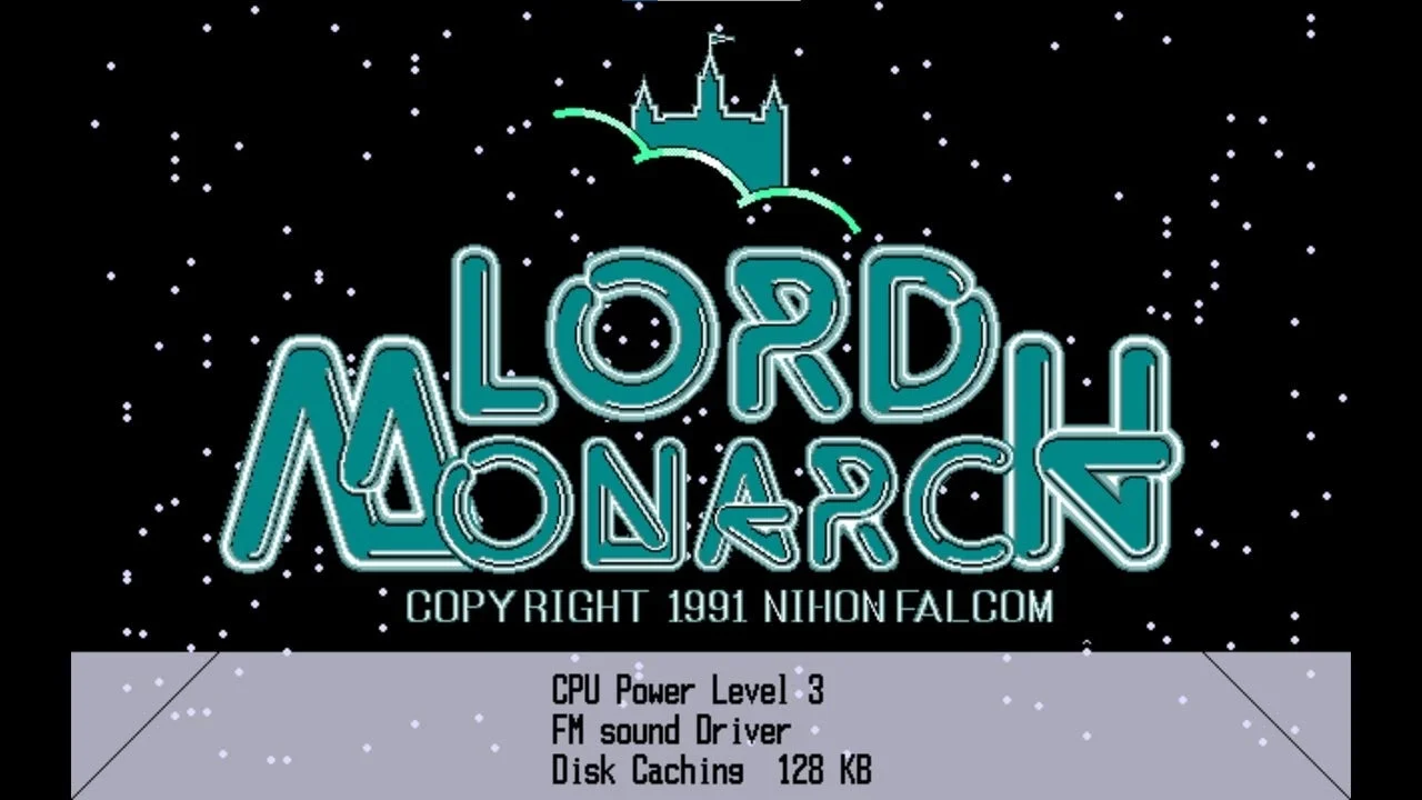 アドバンスド ロードモナーク PC-9801のタイトル画面