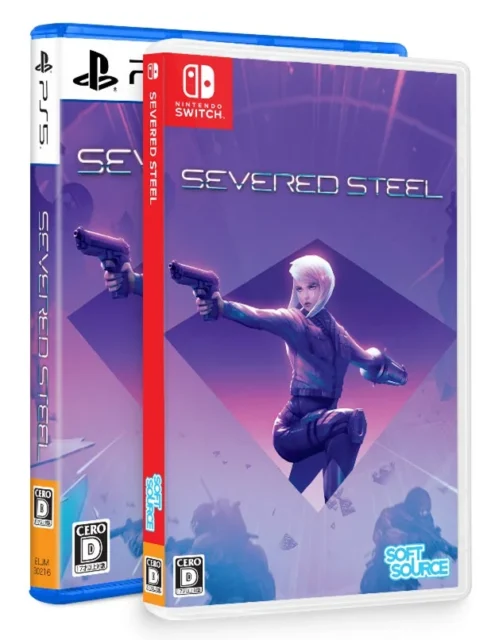 『Severed Steel』のPlayStation 5版とNintendo Switch版パッケージ。