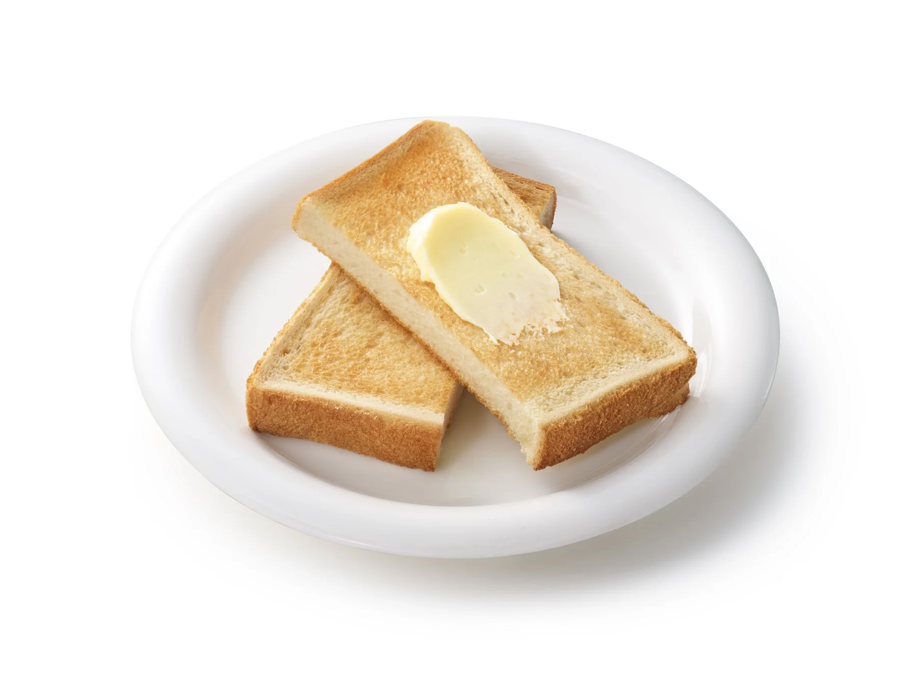 店舗限定「朝モス」のトースト（ホイップバター付き）