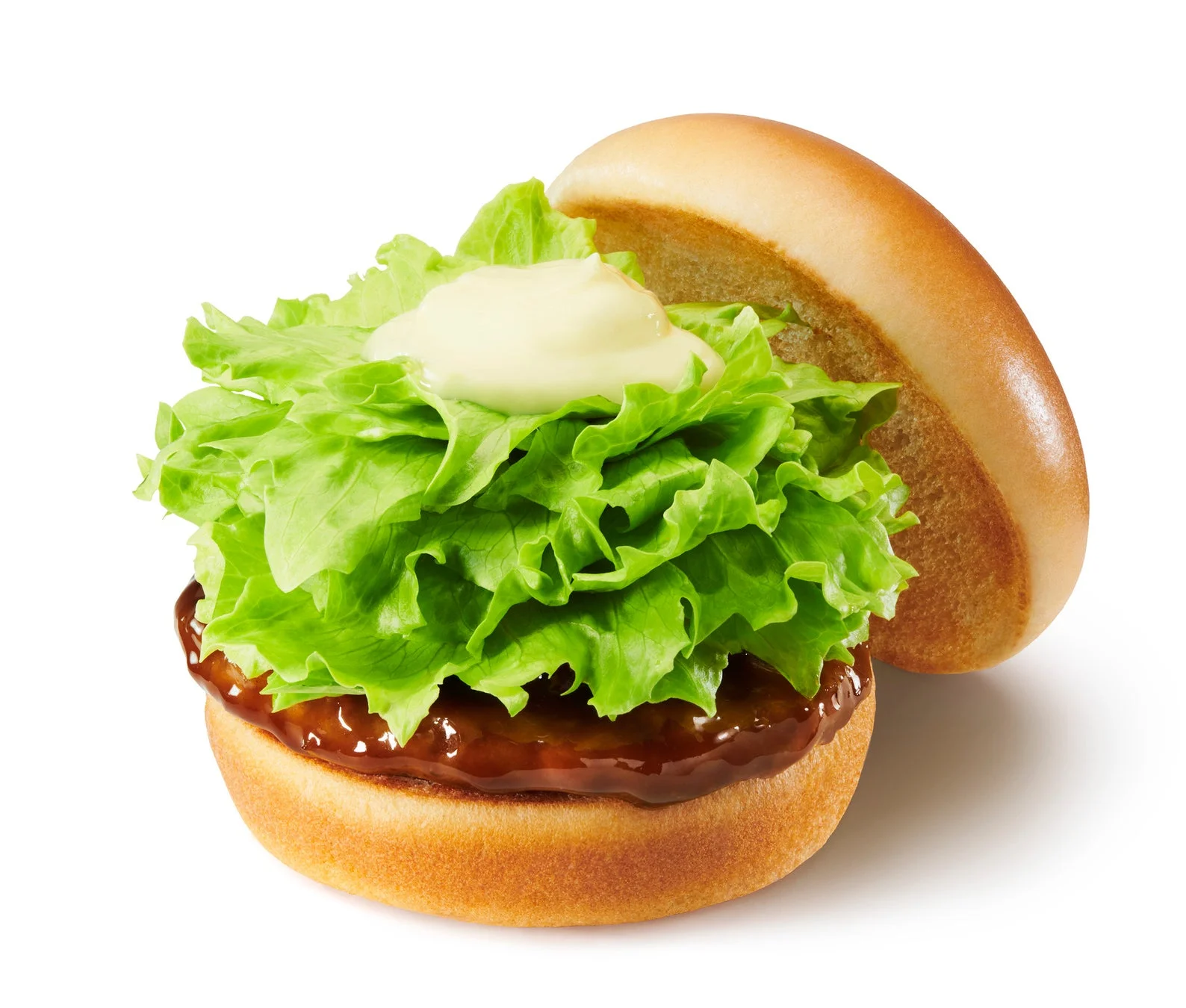 モスバーガーのテリヤキバーガー。たっぷりレタスとテリヤキソース