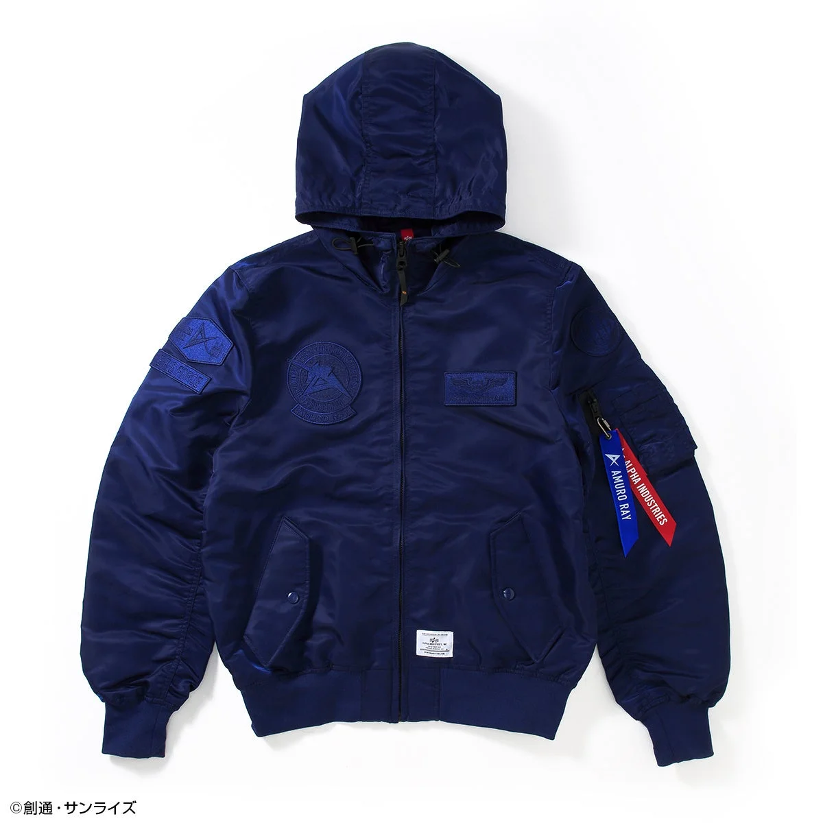 STRICT-G ALPHA『機動戦士ガンダム 逆襲のシャア』L2B HOODED GEN II FLIGHT JACKET アムロ・レイ モデル前面