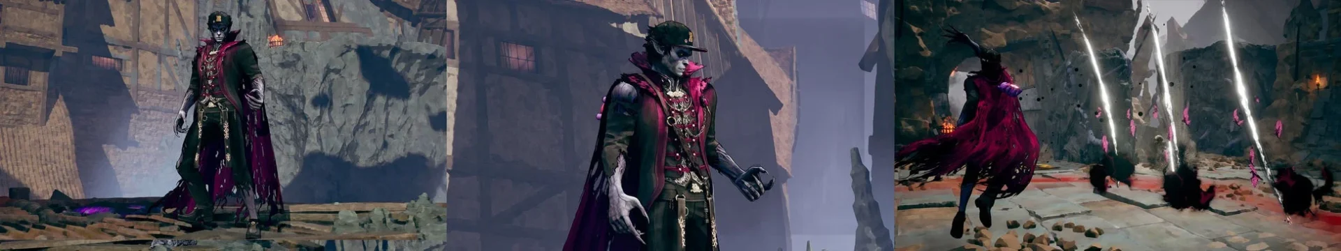 「ヴァンパイアスタイル」のデイビィと戦闘画面