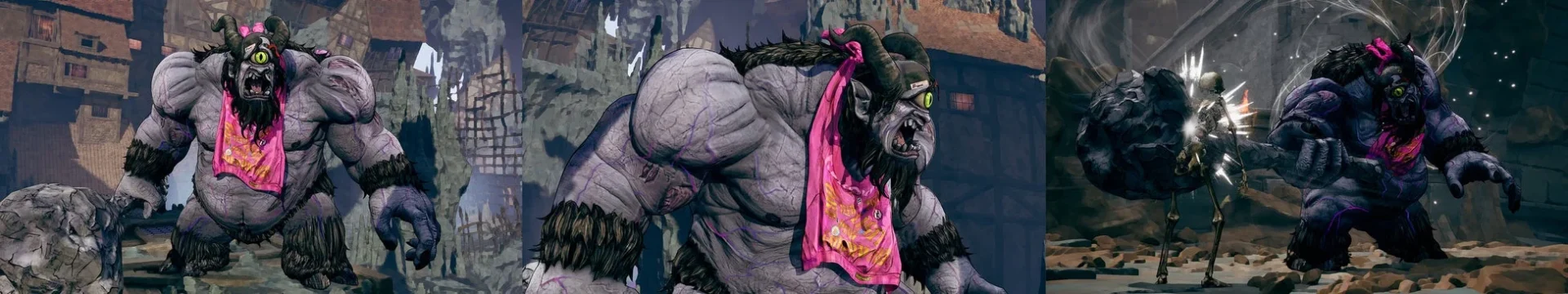 「サイクロプススタイル」のデイビィと戦闘画面