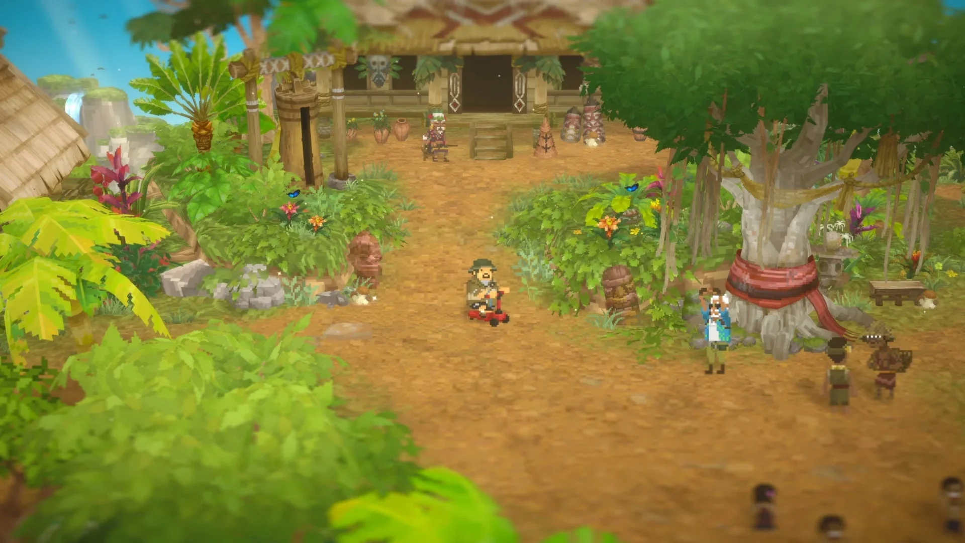 ジャングルの村ウタラの全体像と住民たち