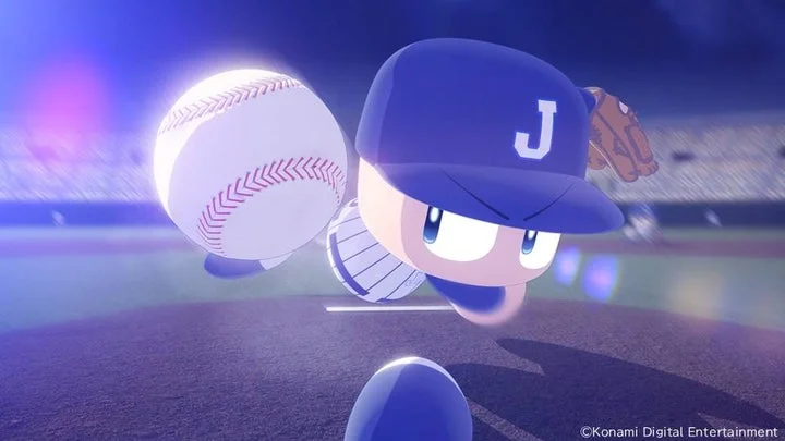 「パワフルプロ野球2026-2027」オープニングムービーより、ピッチャーマウンドに立つ選手