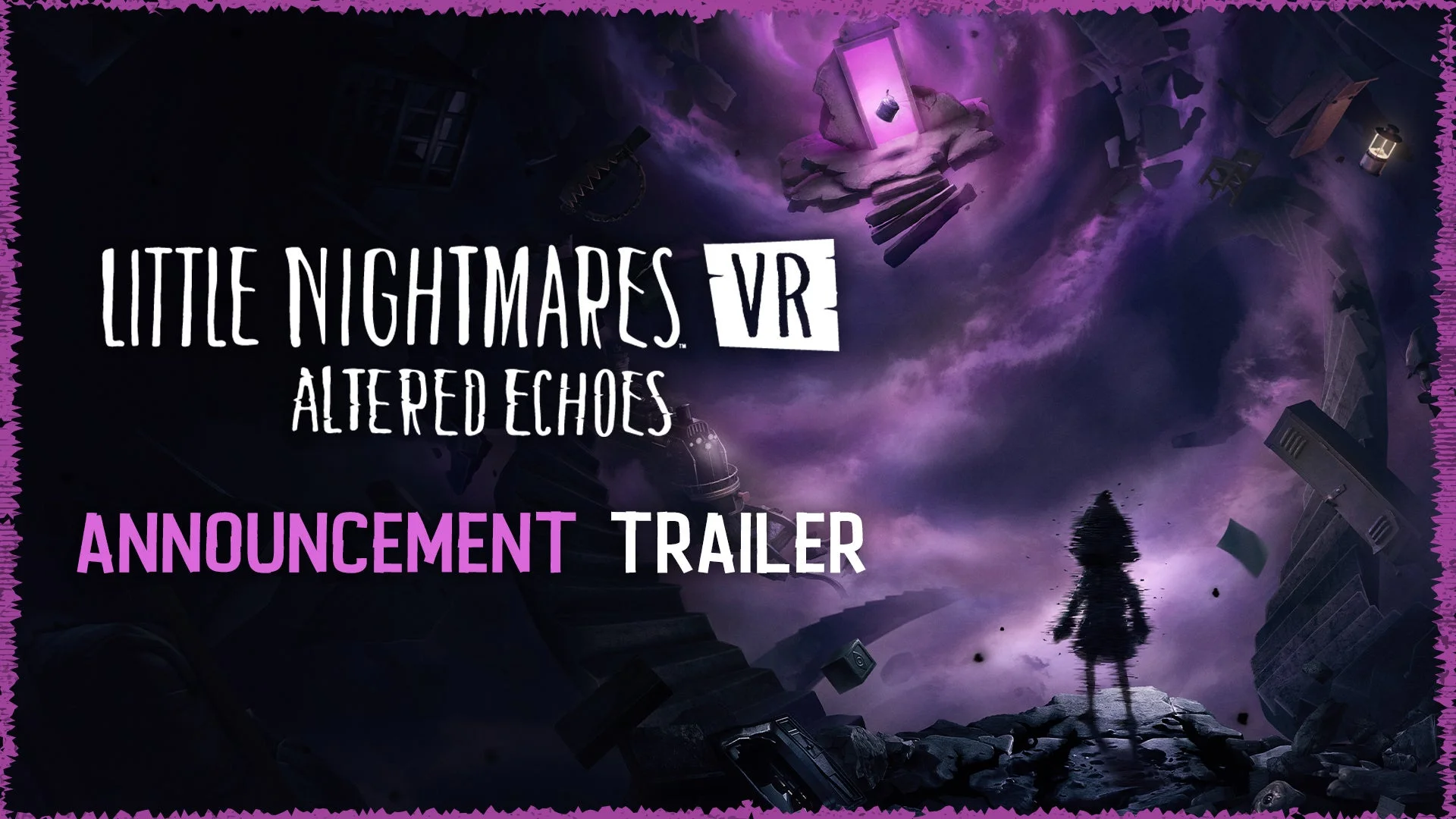 『リトルナイトメア VR Altered Echoes』アナウンスメントトレーラーのタイトル画面