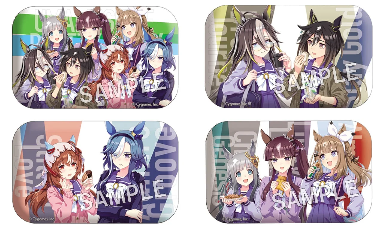 ウマ娘オリジナル缶バッジ全4種
