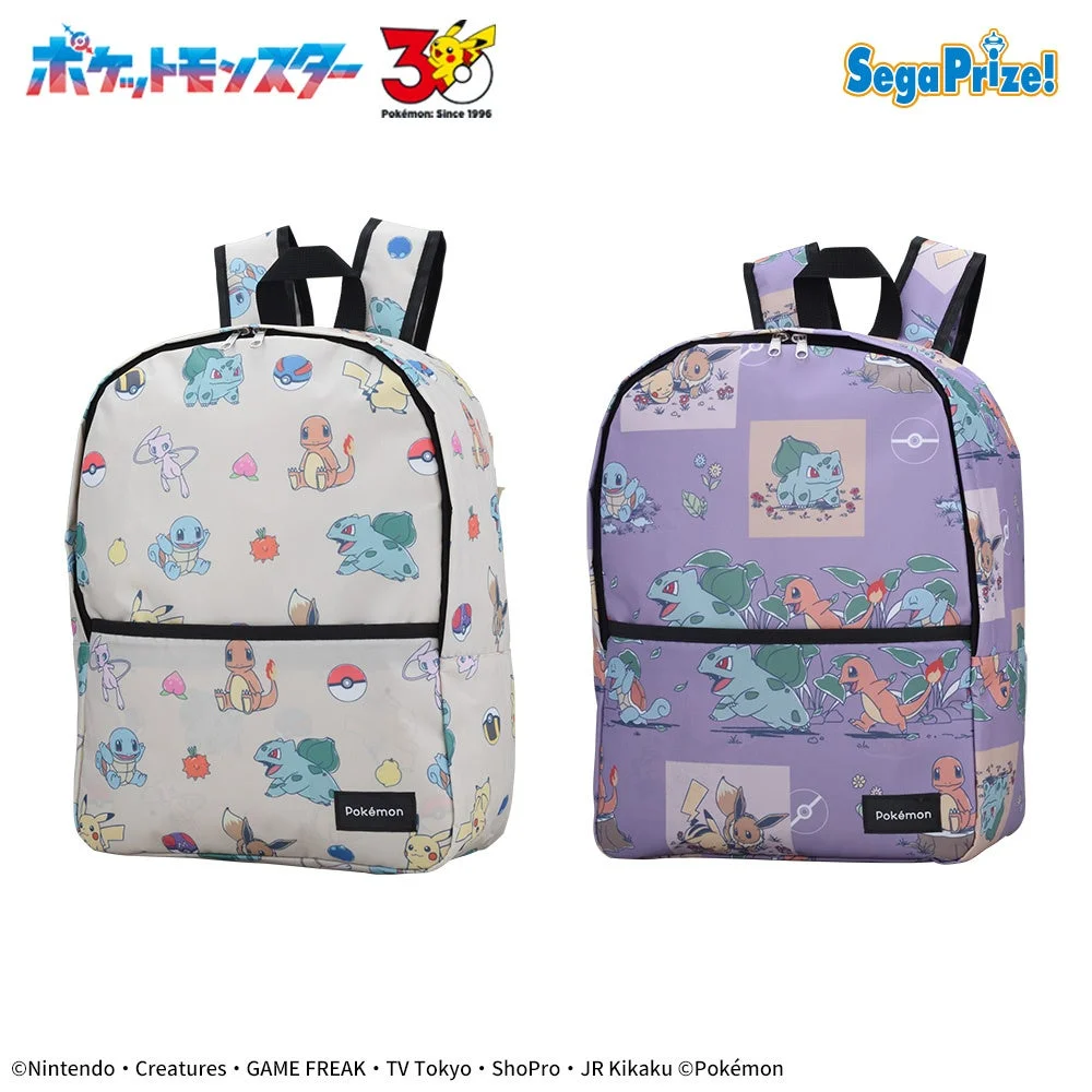 カントー地方のポケモンたちがデザインされたプラチナムザッカリュック2種