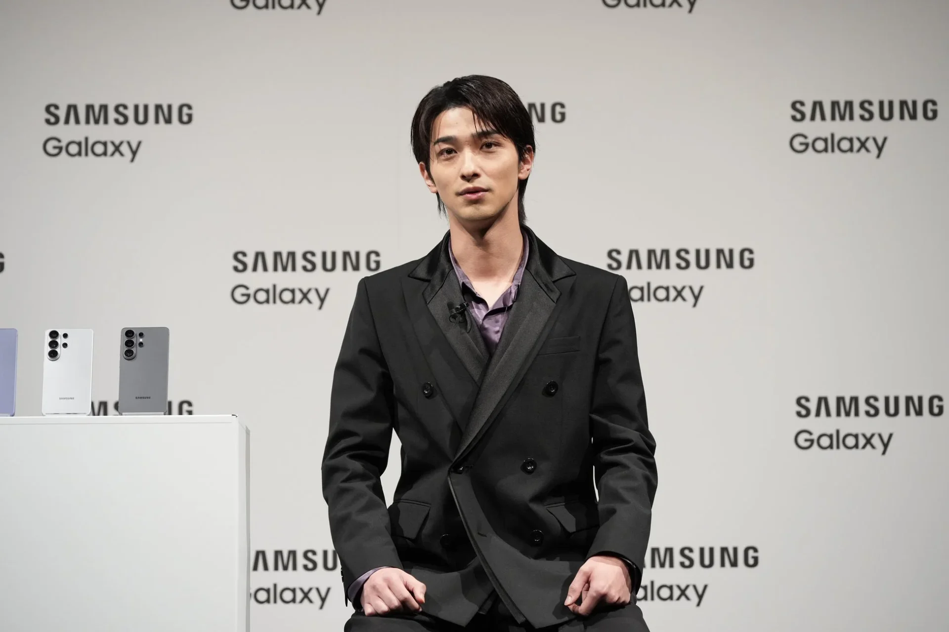Samsung Galaxy S26シリーズ発表会で登壇する横浜流星さん