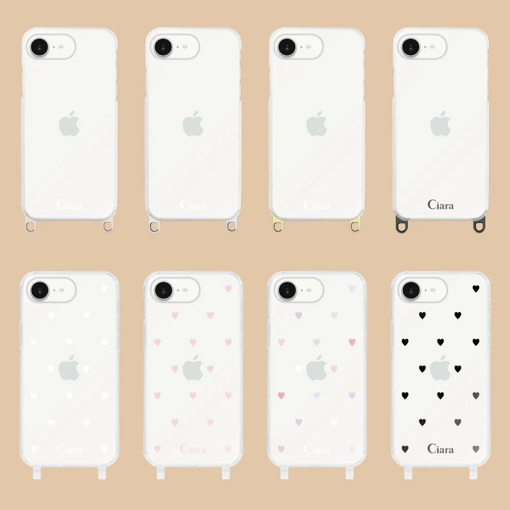 iPhone 17e対応 Ciaraストラップクリアケース複数デザイン