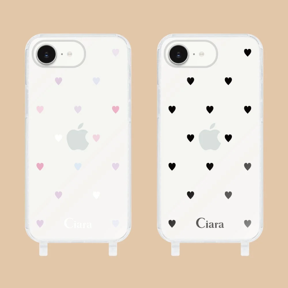 iPhone 17e対応2WAYストラップクリアケース