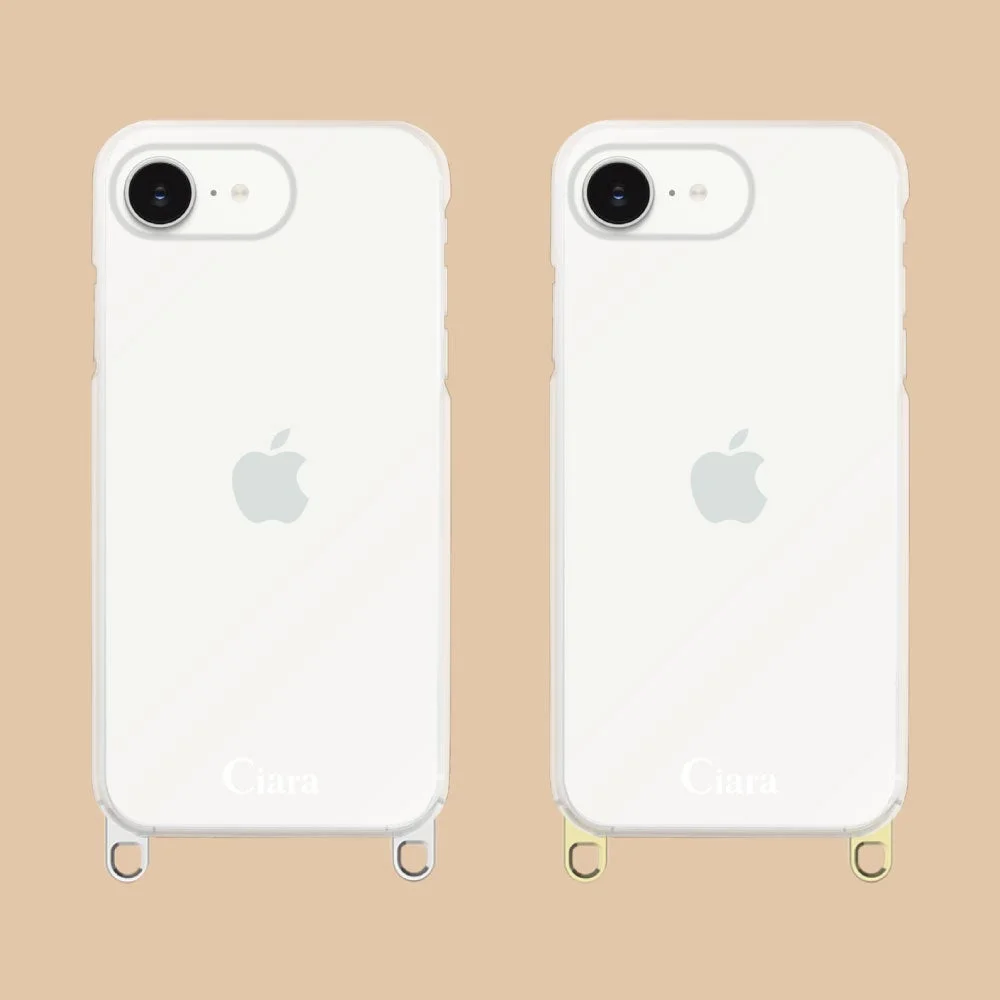 iPhone 17e対応ハイブリッドストラップクリアケース