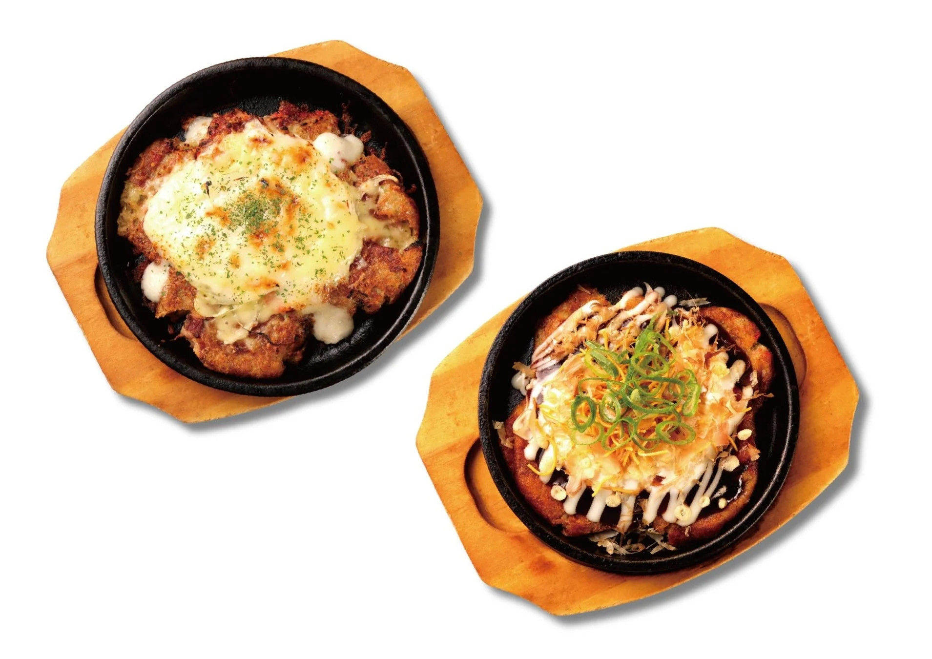 新感覚のNEOもんじゃ、ガーリックチーズとカレースパイス