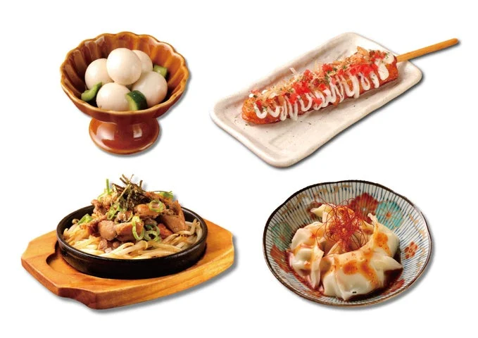 うずらのおつまみマリネ、たこつくね串など新メニュー