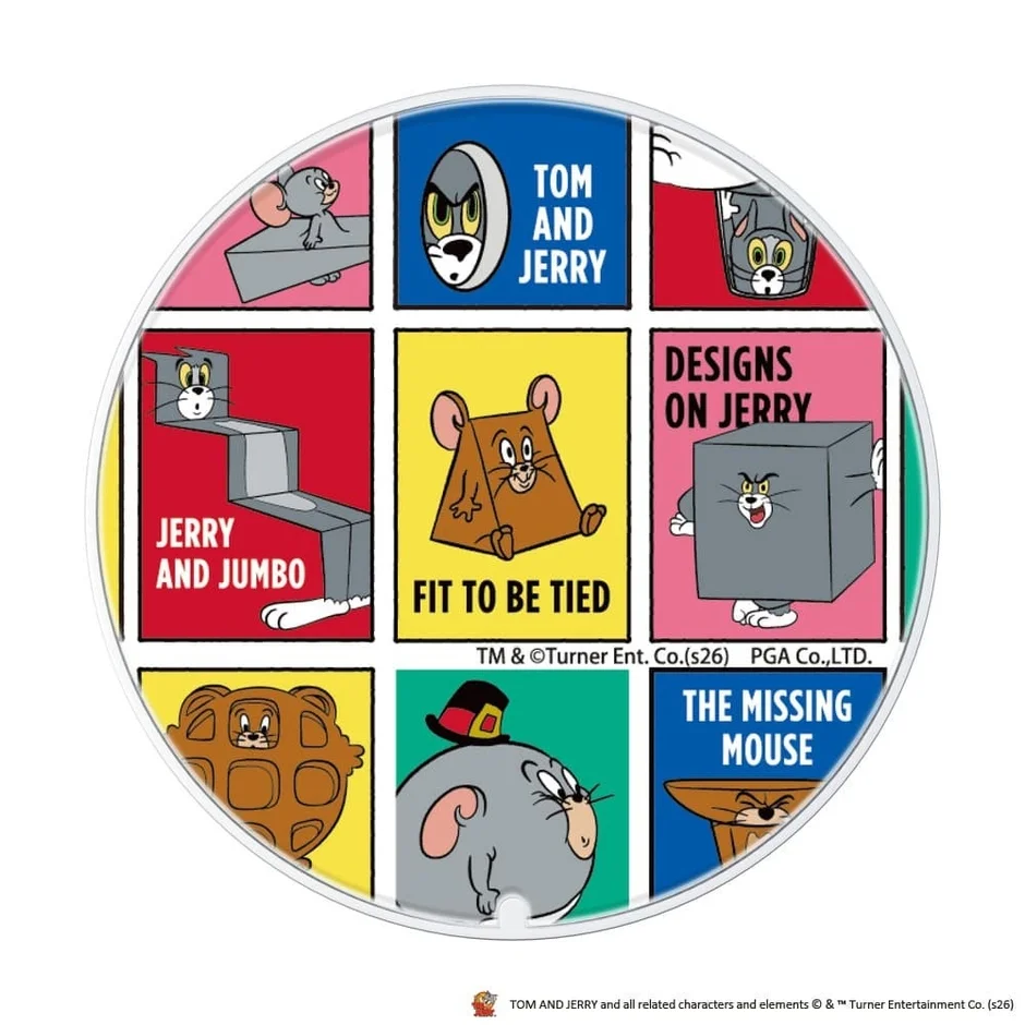 トムとジェリー コマ割りデザインのマグネット式ワイヤレス充電器