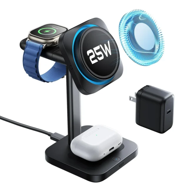 iPhone、Apple Watch、AirPodsに対応したESRの3in1充電器