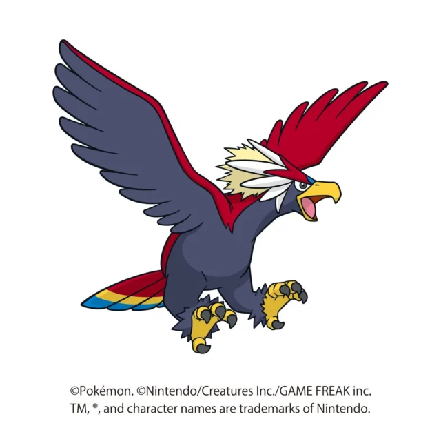 楽天イーグルスのパートナーポケモンであるウォーグルのイラスト。