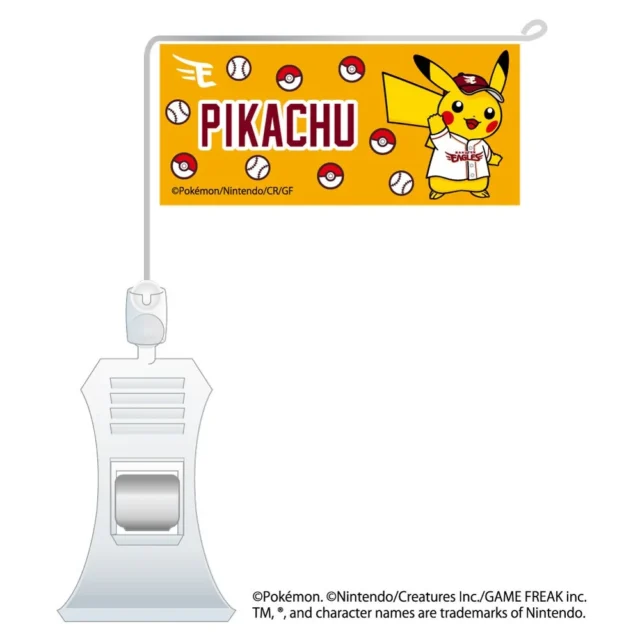ピカチュウデザインのミニフラッグ。