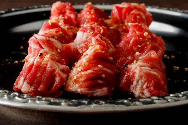 ディナー限定の数量限定メニュー「中落ちカルビ」