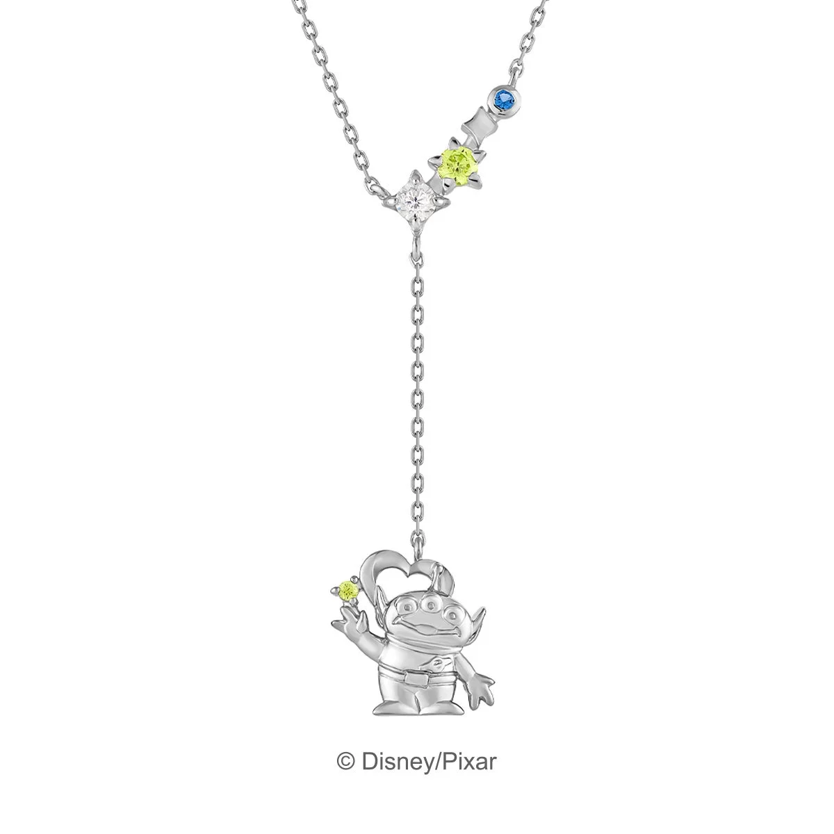 クレーンゲームのアームに吊るされたエイリアンネックレス