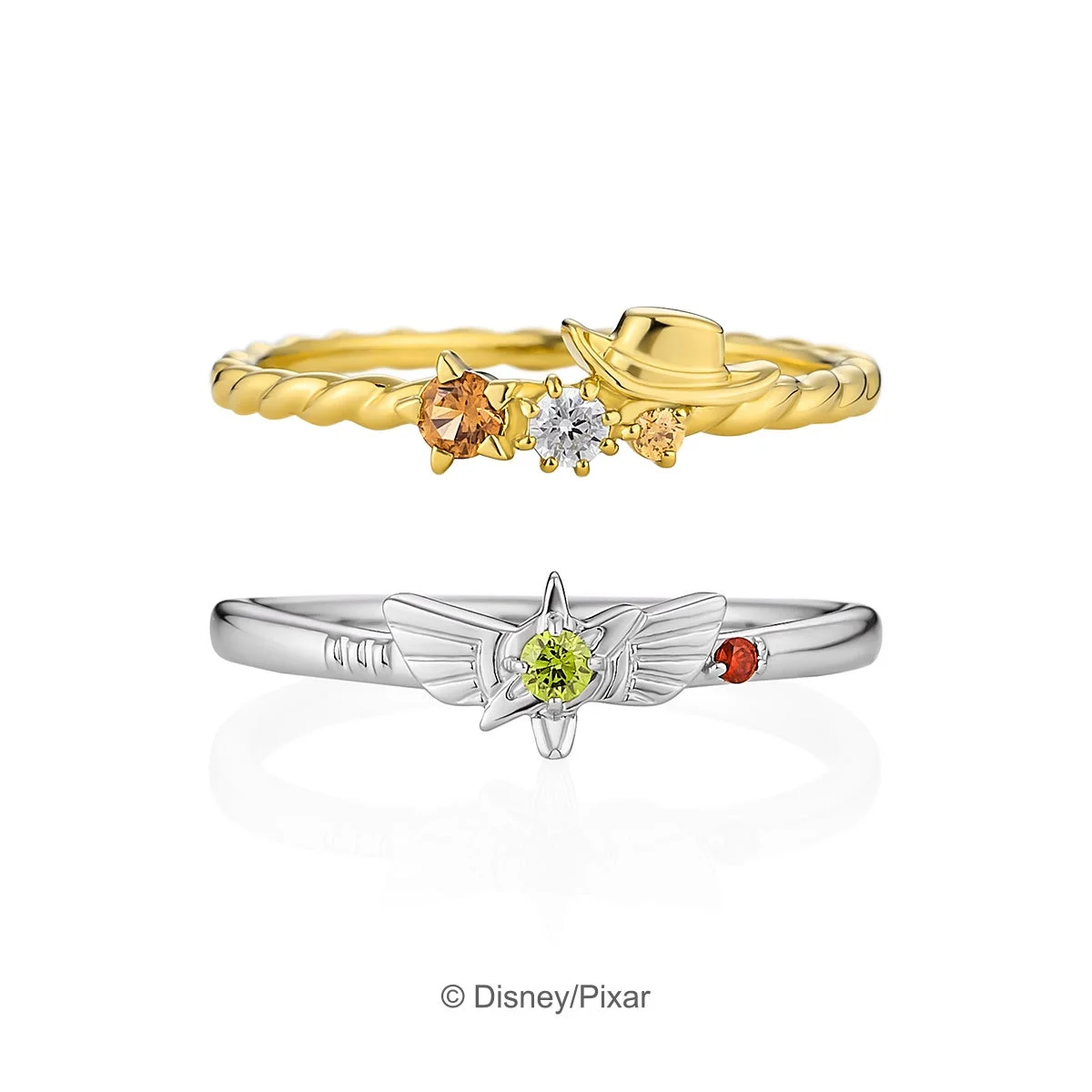 ウッディとバズをイメージしたリングセット