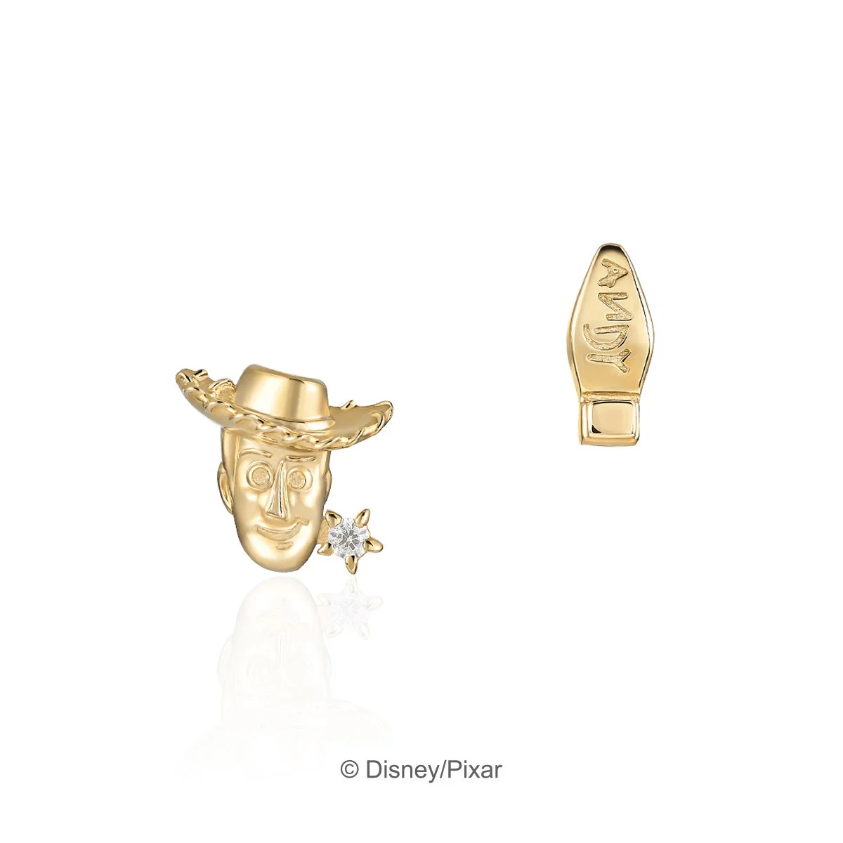 ウッディと足裏「ANDY」のウエスタンブーツピアス