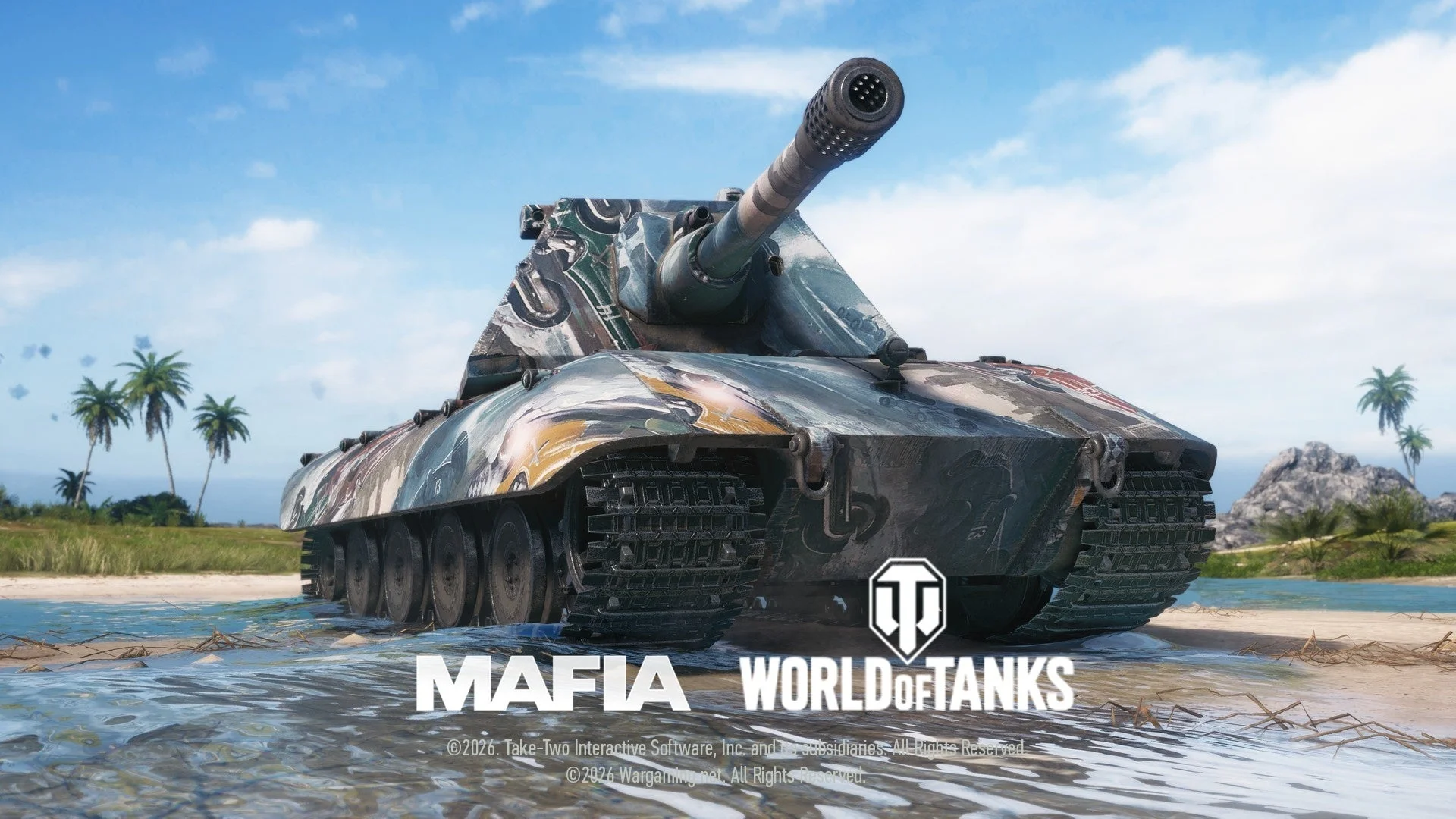 「Fair Play」2Dスタイルが適用された戦車の外観2