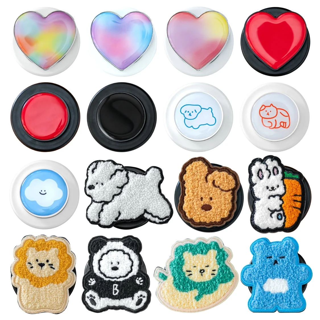 MagSafe対応Griptokの全16種類のデザインを一覧で表示