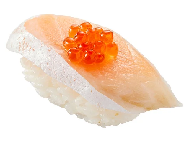 濃厚でとろける旨みの『とろサーモン いくらのせ』。