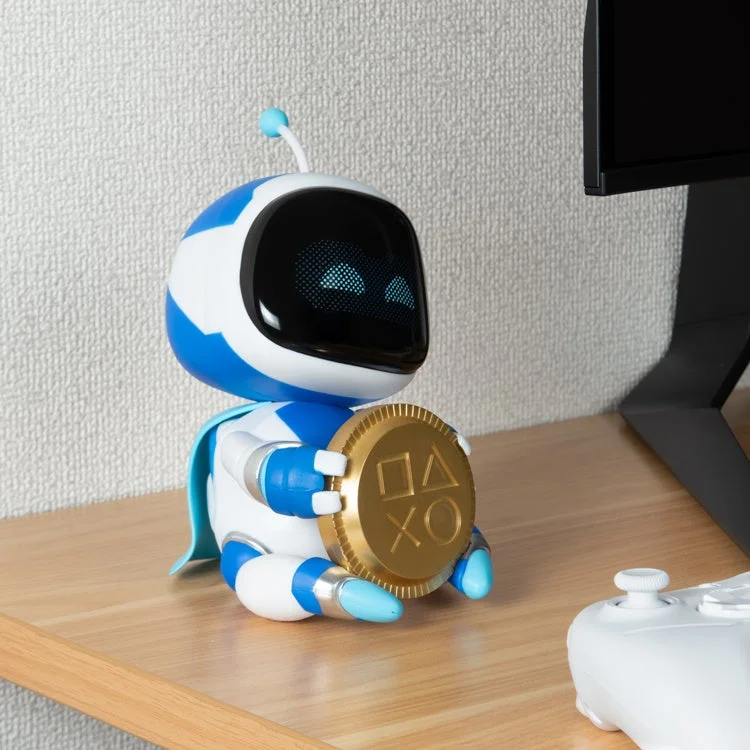 ASTRO BOT Coin Buddies貯金箱のデスクでの使用イメージ