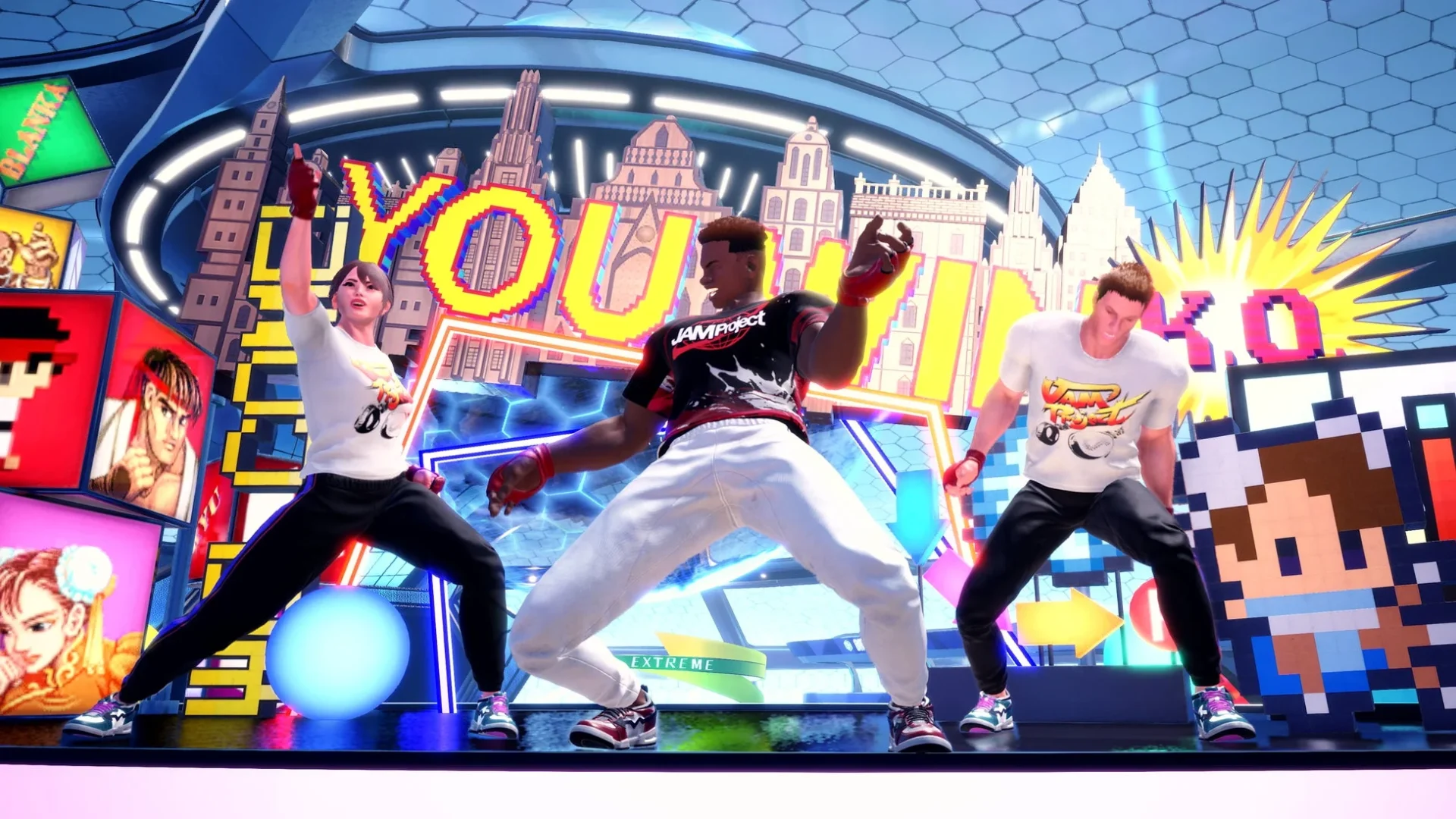 ストリートファイター6 JAM Projectコラボアバター衣装のゲーム内着用例