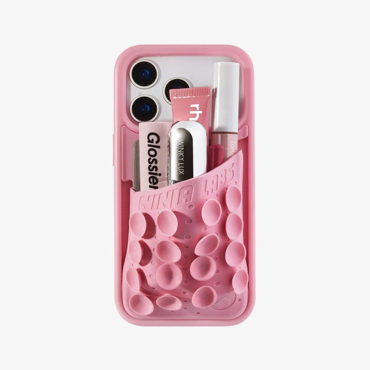 Octo Pouch Bubblegumに小物を収納したiPhoneケース