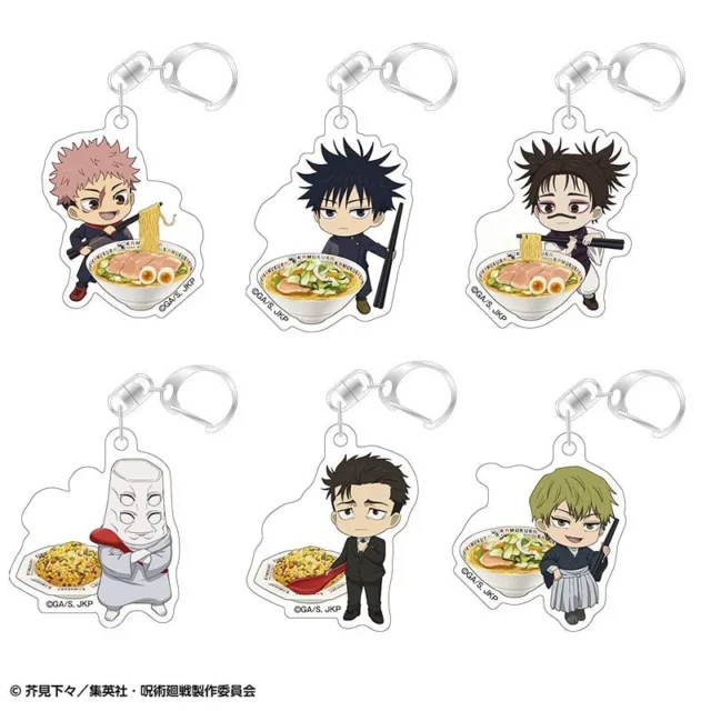 呪術廻戦コラボ トレーディングミニキャラアクリルキーホルダーA 全6種