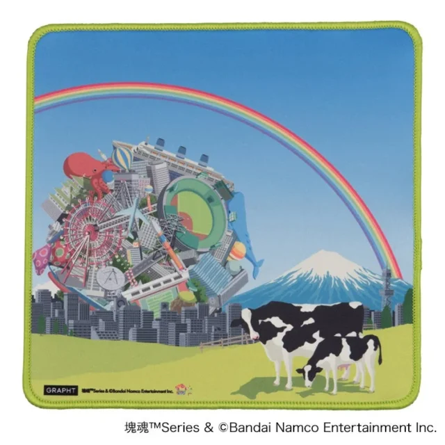 初代塊魂ティザービジュアルをモチーフにしたマウスパッド。