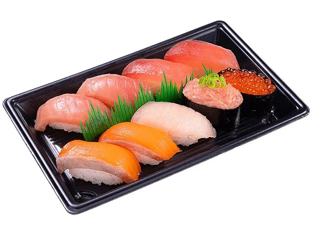 かっぱ寿司 Uber Eats まぐろ・サーモン特盛いくら6種セット1人前