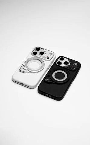 AULUMU G09 スマホリングスタンドとA17耐衝撃ケース（シルバーとブラック）の比較