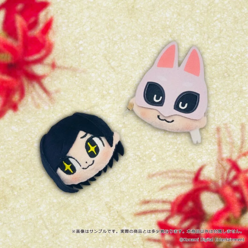 ぬいぐるみバッジの実物サンプル