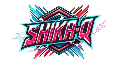 超高速対戦パズルゲーム「SHIKA-Q」のロゴ。