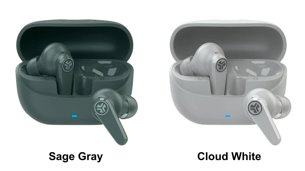 JLab Go Pods ANC の新カラーSage GrayとCloud White