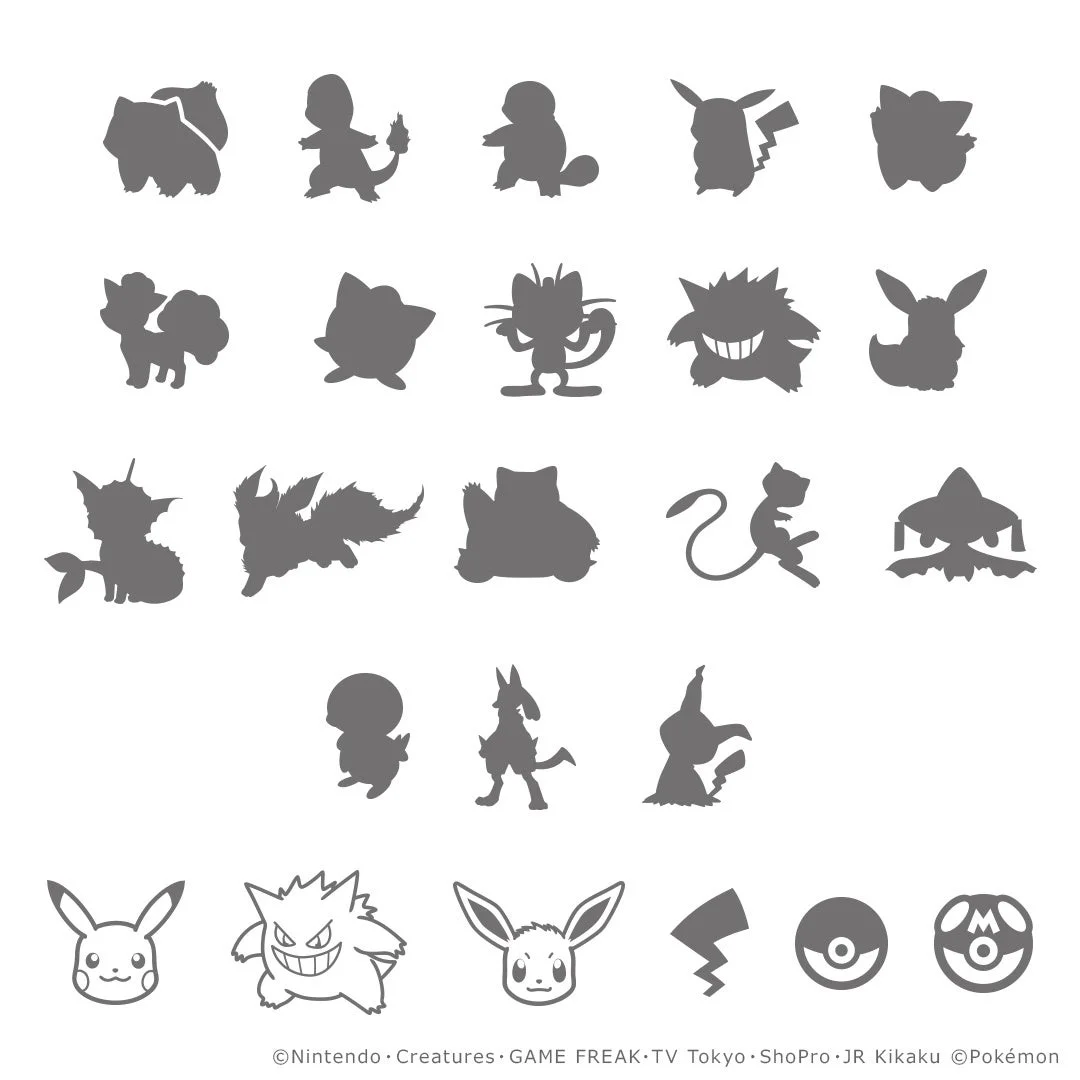 婚約・結婚指輪で選べるポケモンマークの一部