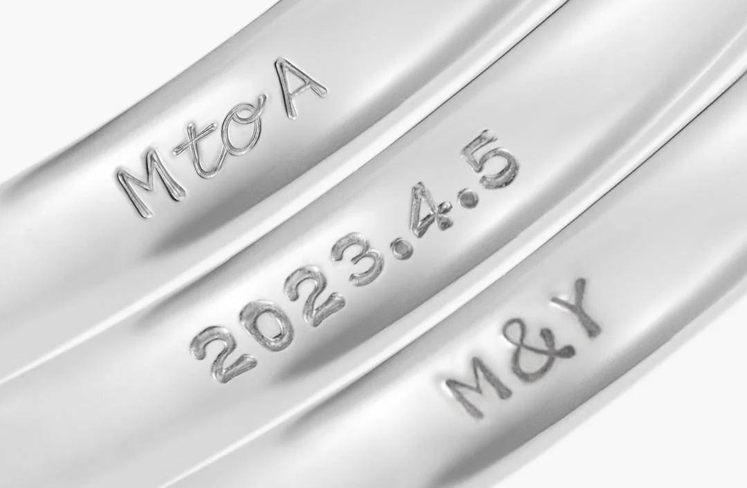 婚約・結婚指輪の刻印例