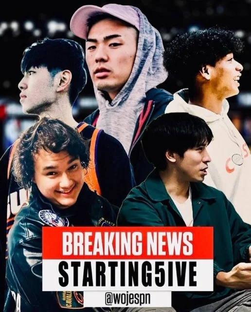 人気NBAクリエイター「STARTING 5IVE」のメンバー集合写真
