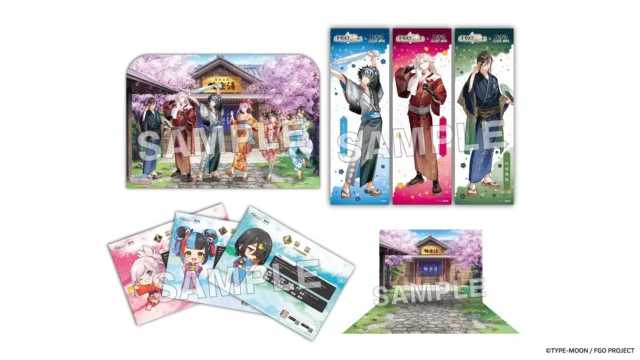 コラボ装飾のキービジュアルパネルやのぼり、ぬい撮りスポットのイメージ