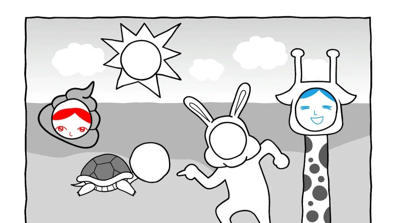 童話モチーフで空気を読む『みんなで空気読み。』のゲーム画面