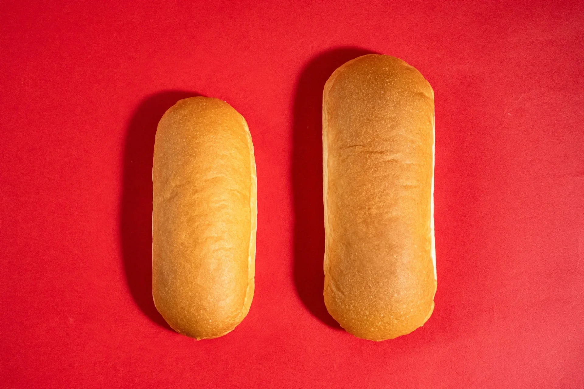 生コッペパン（イチゴジャム＆マーガリン）通常品と増量品の比較