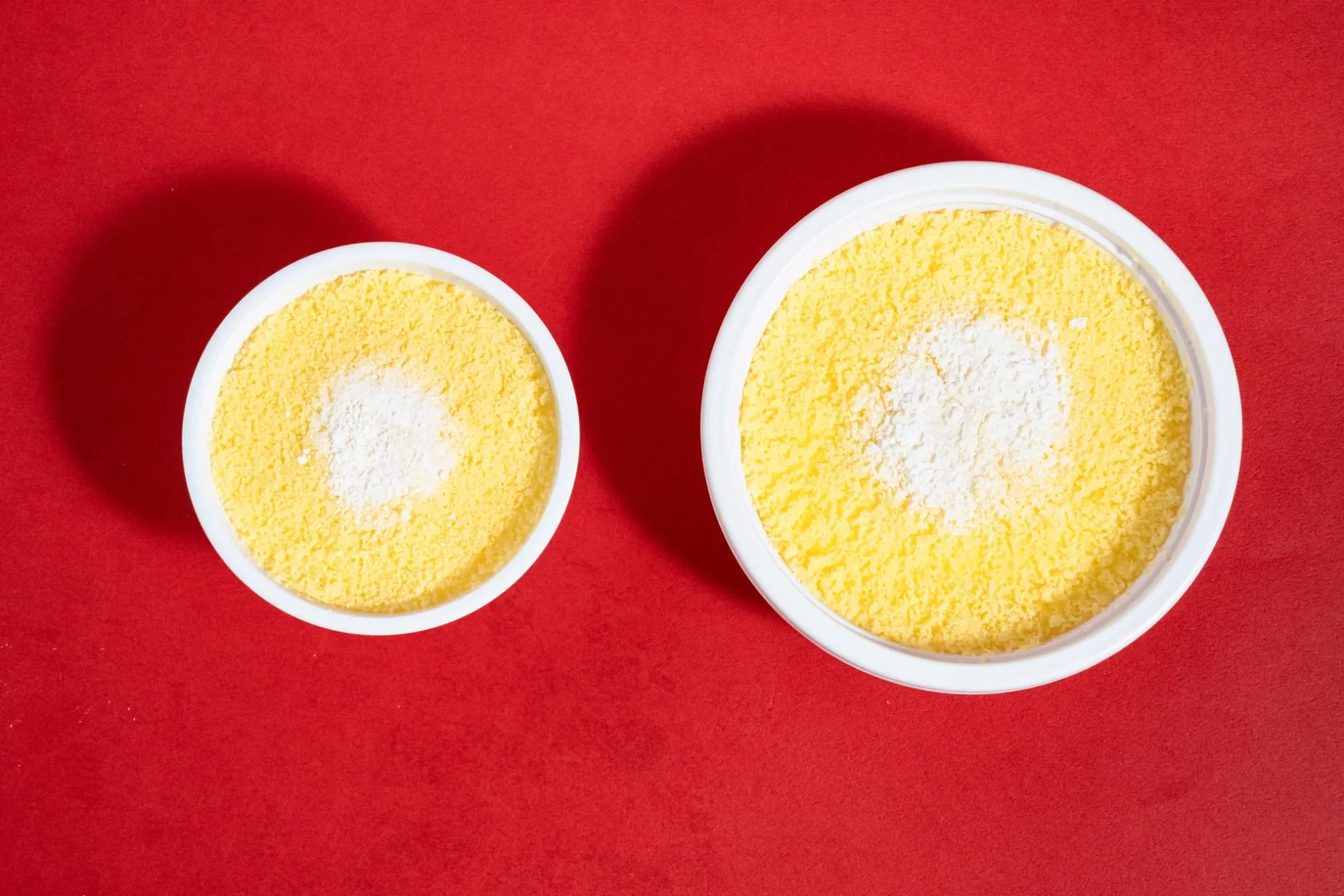 天使のチーズケーキ通常品と増量品の比較