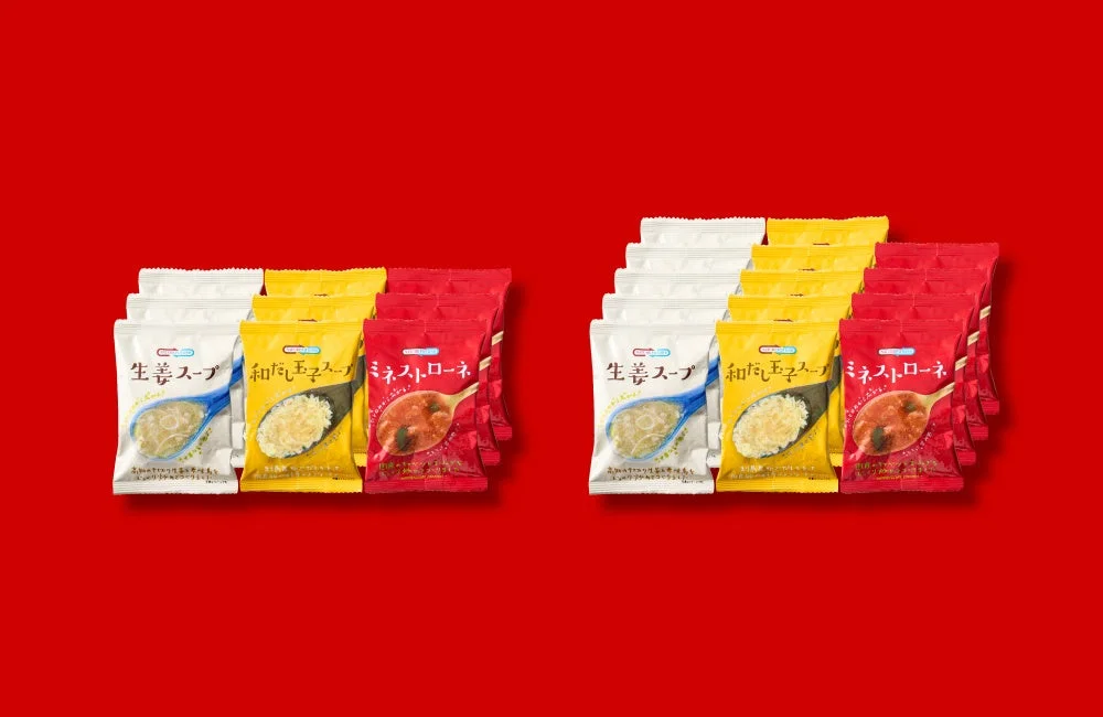 NATUREFUTUReフリーズドライスープセット通常品と増量品の比較